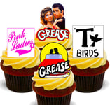 Grease is the Word Edible Stand-up Fairy Cup Cake Toppers, Musical Movie