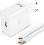 80w Oppo Chargeur Rapide Avec Câble Usb C 2m, Pour Oneplus 10 Pro/Nord 2t, Usb C Chargeur Secteur Chargeur Rapide Pour Oneplus Nord 4 3 2 Ce 3 2 Lite 12 11 10t 9 Pro 8t 7 Pour Oppo Reno 12 1[L1287]