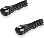 2x Câble De Charge Pour Manette Ps4 Câble Micro-Usb Compatible Avec Playstation 4 (1,8m) Charge & Play, Câble De Connexion Hi-Speed Usb 2.0 Pour Manette Dualshock 4, Noir