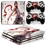 Kit De Autocollants Skin Decal Pour Console De Jeu Ps4 Pro Corps Complet Final Fantasy Vii,T1tn-P4pro-1255