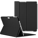 FINTIE Coque pour Microsoft Surface Pro 11 / Pro 10 / Pro 9 13 Pouces (2024/2022), Étui de Protection Fin et Rigide Housse Multi-Angles, Coque Compatible avec Clavier Type Cover, Noir