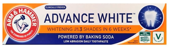 Arm Hammer ADVANCE WHITE Micro-Polisher Tech Low-Abrasion Baking Soda Toothpaste