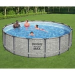 Bestway Piscine ronde Power Steel 488x122 cm