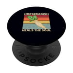 Horseradish Heals The Soul Jeu de mots vintage PopSockets PopGrip Interchangeable