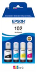 Epson 102 Eco Tank bläckpatroner, 4 färger