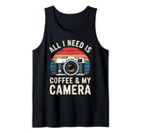 All I Need Is Coffee & My Camera Photographer Tank Top