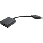 Câble adaptateur Value DisplayPort / HDMI Fiche mâle DisplayPort, Prise femelle HDMI-A 0.15 m noir 12.99.3134 Câble Dis