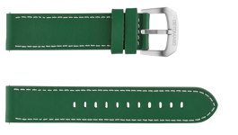 Detomaso Bracelet pour Montre. en Cuir Vert de 20 mm avec Boucle en Argent NEUF