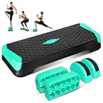 Yes4All Stepper d'aérobic multifonctionnel, jambes demi-rondes, 10,2 cm, 15,2 cm, plateforme d'aérobic réglable pour l'entraînement, les exercices d'équilibre et d'équilibre