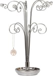 HOHIYA 14.8 Inch Necklace Holder Stand Wardrobe Jewellery Tree Hanger Organiser