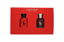 RALPH LAUREN POLO RED GIFT SET 40ML EDT + 40M EDP - MEN'S FOR HIM. NEW