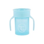 Twistshake 360 Tasse D'apprentissage Bébé - 230ml | Tasse de Sevrage pour Bébé étanche | Bordure 360° Antifuites | Ergonomiques | Gobelet Enfant sans BPA | Gobelet Apprentissage Bebe | Bleu