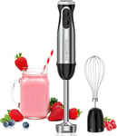 Bonsenkitchen Stainless Steel Hand Blender, 4-In-1 Stick Blender 1000W, 20 Speed