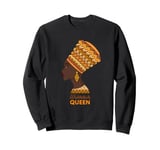 Warrior Queen Black Afro Women Black History Month Sweatshirt