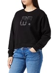 G-STAR RAW Women's Graphic Crew Sweatshirt, Black (dk black D20420-B782-6484), S