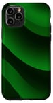 Coque pour iPhone 11 Pro Vert Esthétique Abstrait Minimal Patterns