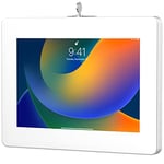 Support Mural verrouillable pour iPad – CTA Support Mural antivol pour Tablette iPad Air 11" M2 (2024) - iPad Pro 11" M4 (2024) - iPad 10e génération 11" - Galaxy Tab - Lenovo Tab 4 et Plus - Blanc