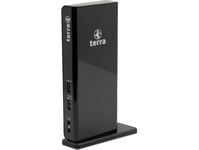 Terra Mobile Dockingstation 732 Usb-A/C Dual Display Inkl.5V/4A Netzteil, Usb-A/C Kabel Zu Notebooks