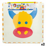 Tapis Puzzle Colorbaby 4 Pièces animaux 118 x 118 cm EVA [2 Unités]