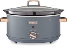 T16043GRY  Cavaletto  6 . 5  Litre  Slow  Cooker  with  3  Heat  Settings ,  Coo