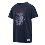 Athletic Club Maillot Rétro Enfant avec Lion Bleu T-Shirt Unisex Kids, 4 Ans