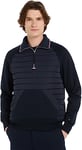 Tommy Hilfiger Men's Sweatshirt with Half-Zip, Blue (Desert Sky), M