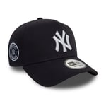 NEW ERA NEW YORK YANKEES TRUCKER CAP.9FORTY E FRAME PATCH NAVY BASEBALL HAT W24