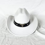 2023 Cowboy-hattu Unisex Solid Jazz-hattu karjalla Investointikoristelu Länsi-cowboy-hattu sombrero hombre