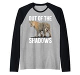 Out of the Shadows Leopard Raglan Baseball Tee