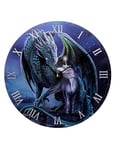 Puckator Lisa Parker Protector Magick Dragon & Unicorn Picture Clock - Wall Clock Clocks Mens Cute Cool Preppy Home Gaming Room Bedroom Office Decor Decoration Asthetic Accessories Stuff Men Things