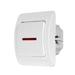 Variateur LED pour commande infrarouge par télécommande TV ou bouton poussoir - Blanc