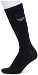 Emporio Armani Men's Eagle Logo Monopack Short Socks, Black, L/XL