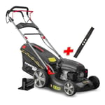 Tondeuse thermique autotractée 144.3cc - 46cm livrée avec 2 lames + mulching - Gardeo Pro