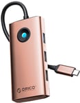 Orico USB-C 6-in-1 Multifunction Hub - usb-hubb - mac - Roséguld