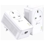 TP-LINK (TL-PA7017P KIT) AV1000 GB Powerline Adapter Kit 1-Port AC Pass Through