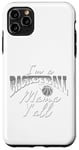 Coque pour iPhone 11 Pro Max Southern Moms Cadeau de basket-ball fantaisie pour femme Gris et blanc