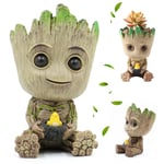 thematys Pot de Fleurs Baby Groot - 11x6x6cm - Idéal pour Déco & Stylos, Design Iconique, Cadeau Parfait pour Fans