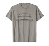 Austin Princess 1970s classic car black outline graphic T-Shirt