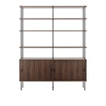 Carl Hansen - BM0253 150 x 189 cm, Oljad Valnöt - Hyllor - Børge Mogensen - Träfärgad - MDF/Metall/Trä