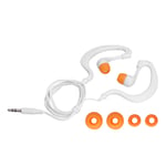 (White With Orange)Bone Conduction Headphones Excellent Sound Quality Swimming