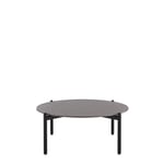 Kartell - Undique Low Table 85x91 Black Legs Black Terrazzo - Sofabord - Patricia Urquiola - Svart - Metall/Stein