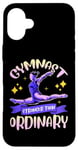 Coque pour iPhone 16 Plus Barres de gymnastique pour fille - Train solide - Faisceau rabattable