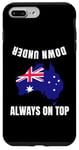 Coque pour iPhone 7 Plus/8 Plus Down Under porte toujours une carte amusante de l'Australie