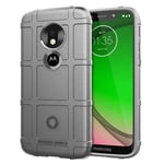 Motorola Moto G7 Play anti-shock grid case - Grey Hopea/Harmaa