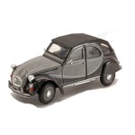 [FR] Welly CITROEN 2 CV CHARLESTON 1980 GREY/BLACK 1:24 - WE4009G