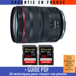 Canon RF 24-105 mm f/4L IS USM + 2 SanDisk 128GB Extreme PRO UHS-II 300 MB/s + Guide PDF '20 TECHNIQUES POUR RÉUSSIR VOS PHOTOS