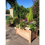 Mon Petit Potager - Bac Douglas premium xl - Bac rectangle en bois non traité - 50cm x 80cm x 48cm Epaisseur 28mm