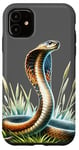 Coque pour iPhone 11 Serpent Cobra x Serpent dans l'herbe