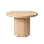 Gubi - Moon Coffee Table Round H45 x Ø120, Solid Oak Soap Treated - Soffbord - Space Copenhagen