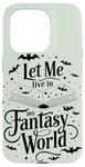 Coque pour iPhone 15 Pro Magical Fairies and Dragons Amoureux de livres